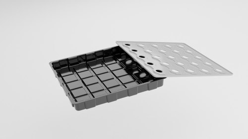Urban Farm Plastic Hydroponic Trays, Size/Dimension : 650x650x70 mm