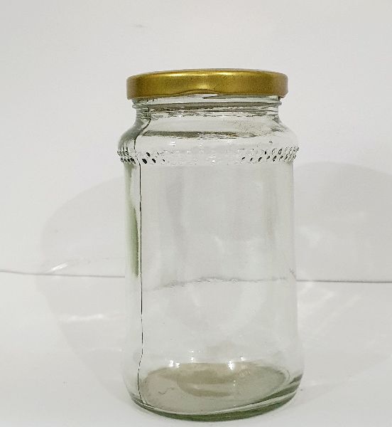 Lug Cap Round Fancy Glass Jar, for Food Packaging, Feature : Light Weight