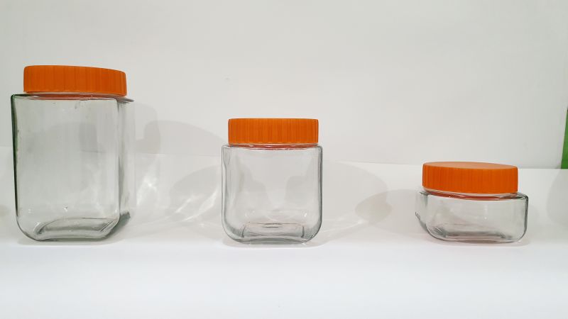 Round Screw Neck Abella Glass Jar, for Food Packaging, Feature : Fine Finish