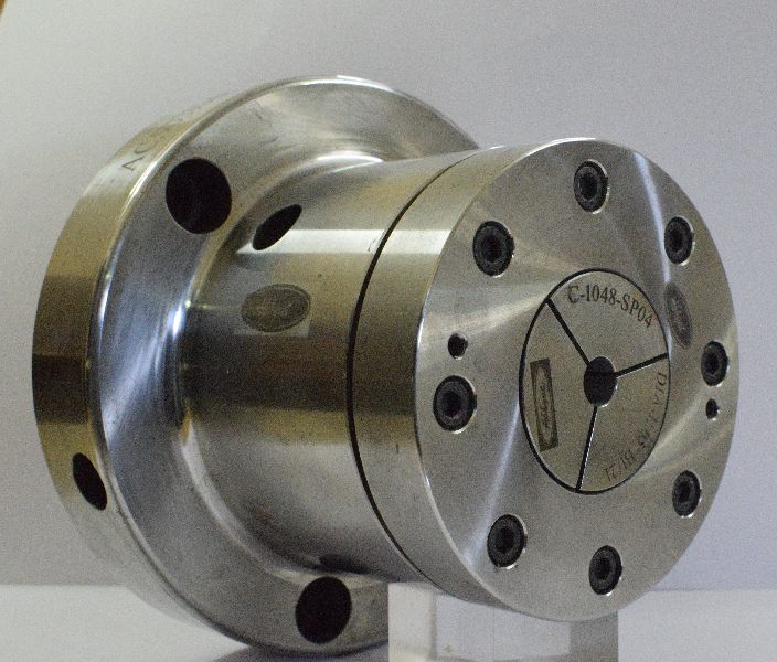 Polished Stainless Steel Power Operated Collet Chucks, for Machinery, Size : Standard