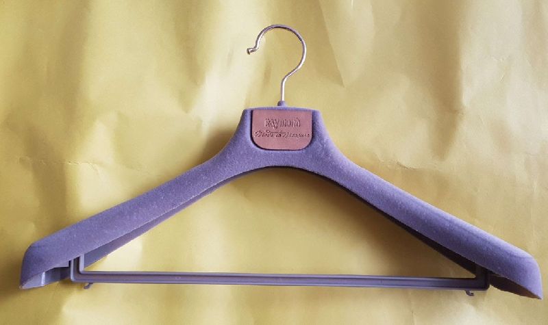 Polished Flocked Clothes Hanger, Style : Classy