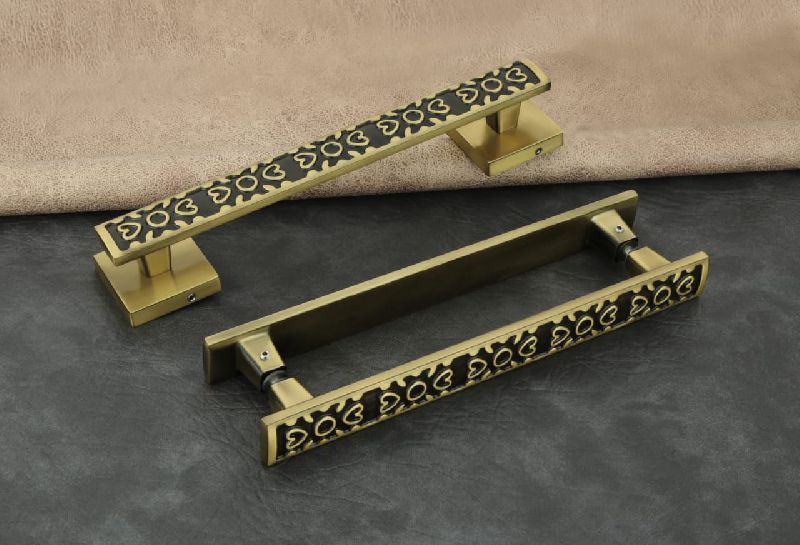 Polished Brass Door Handle, Color : Golden, Metallic