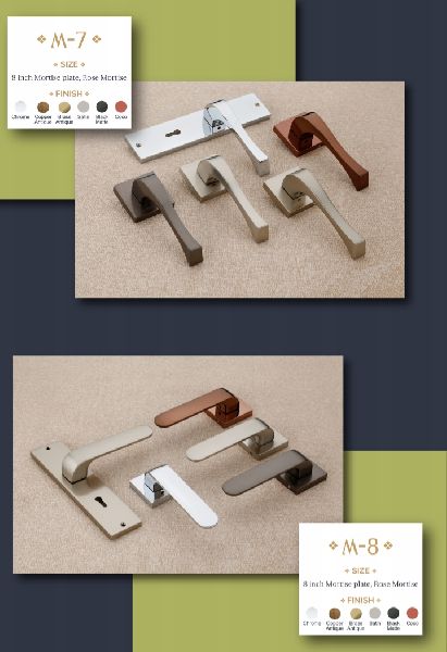 M-7 Mortise Plate Rose Handle, for Doors