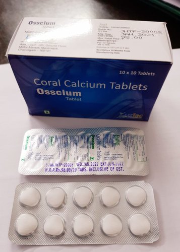 OSSCIUM Coral Calcium Tablets, Grade Standard : Pharm Grade