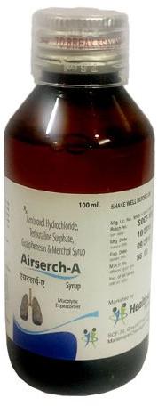 Ambroxol Hydrochloride Terbutaline Guaiphenesin And Menthol Syrup