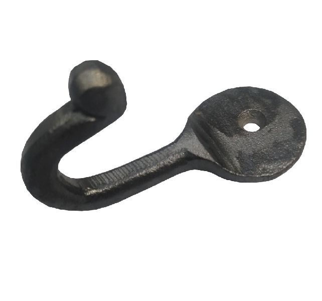 Cast iron single coat hook lacquered hand look at Rs 40 / Piece