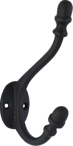 Matte black cast iron coat hook at Rs 40 / Piece in Aligarh | DND Iron ...