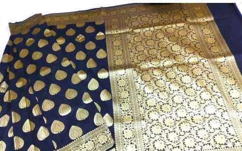 Banarasi Satan Handloom Silk Saree, Occasion : Wedding Wear