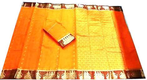 Printed Chanderi Silk Saree, Packaging Type : Poly Bag