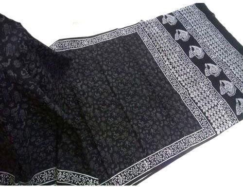 Printed Cotton Silk Saree, Packaging Type : Poly Bag