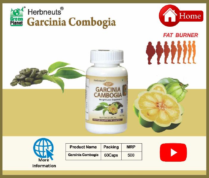 Herbnuets Garcinia Cambogia Capsules, Certification : FSSAI