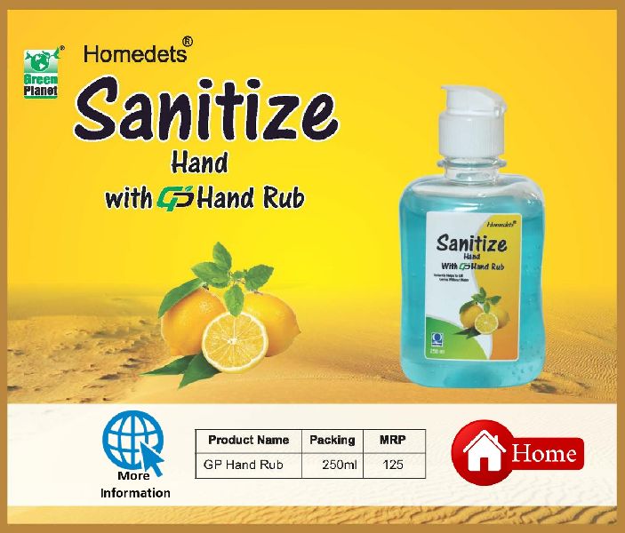 Homedets hand sanitizer, Certificate : FDA Certified