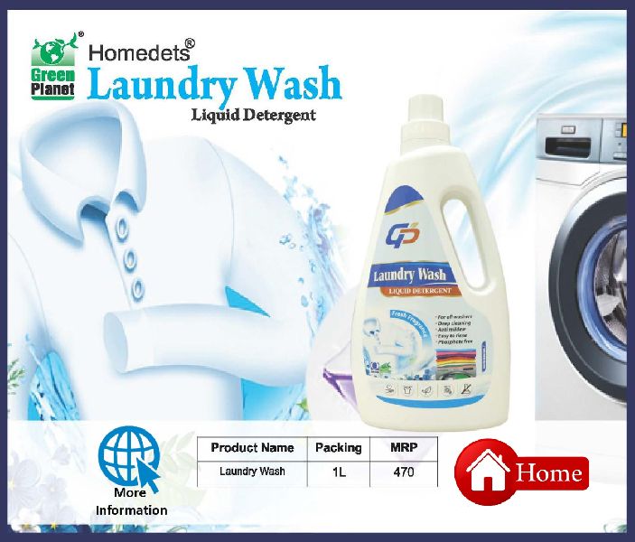 Homedets Liquid Detergent, for Cloth Washing, Packaging Type : Plastic Bottle