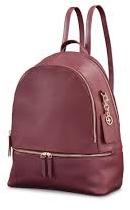Plain Ladies Leather Backpack, Closure Type : Zipper