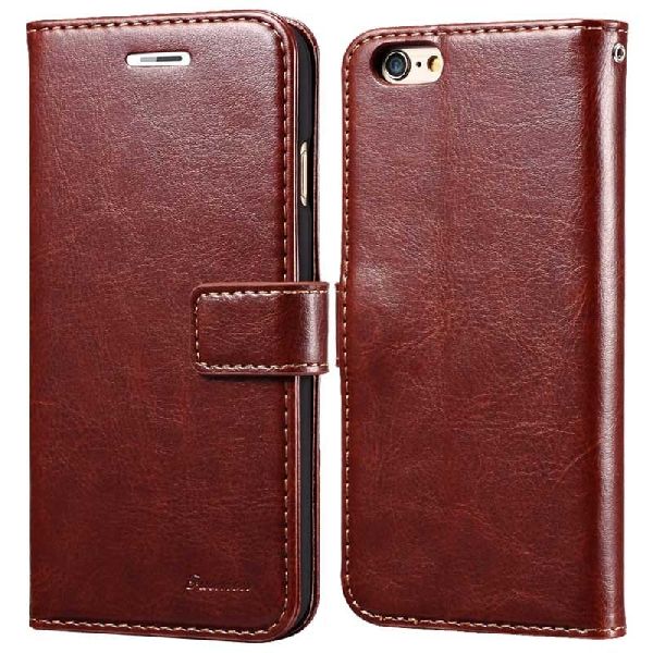 Square Polished Leather Mobile Case, for Holding Phone, Feature : Attractive Look, Durable