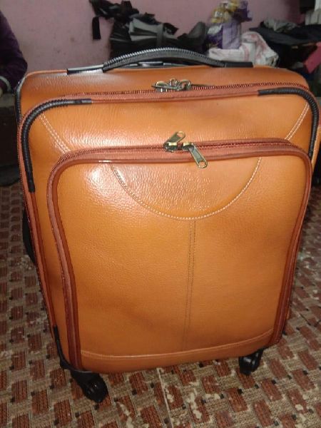 Leather Luggage Trolley Bag, for Travel, Size : 22x12x12 inch at USD 4250 -  USD 6550 / Piece in Kanpur