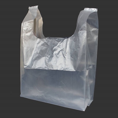 Reusable Frosted Clear Flexi Loop Plastic Bags - Mid Atlantic Packaging