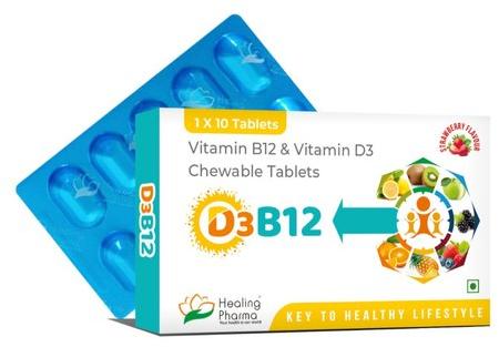 Vitamin B12, Vitamin D3 Chewable Tablets
