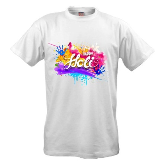 Pahal  Holi Special T-Shirt Large -Assorted/for Holi Festival