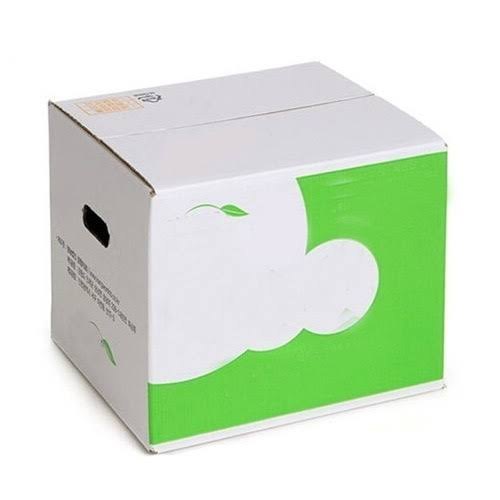 Cardboard Printed Shipping Box, Color : White