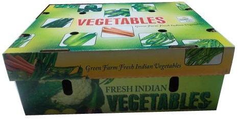 Cardboard Vegetable Packaging Box, Shape : Rectangular