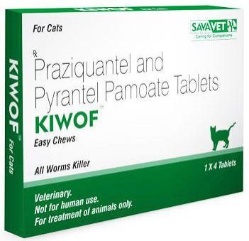 Kiwof praziquantel Tabs For Cat Certification ISO 9001 2008 Certified at Rs 100 in Mumbai