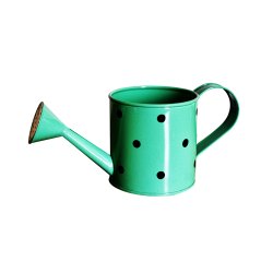 Round Coated SH-21007 Metal Watering Can, for Gardening Use, Pattern : Plain