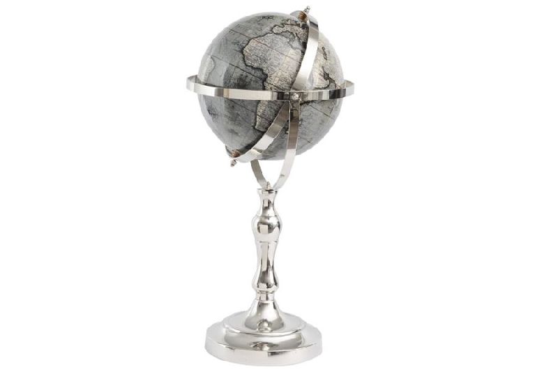 Polished SH-25004 Antique Globe, for Library, Offices, Schools, Packaging Type : Plastic Box