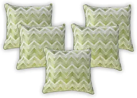 Square Jacquard Cushion Covers, for Bed, Chairs, Sofa, Size : 40cm X 40cm, 45cm X 45cm, 50cm X 30cm