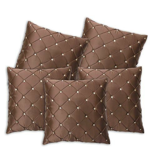 Square Satin Printed Cushion Covers, for Bed, Chairs, Sofa, Feature : Easy Wash, Shrink Resistant