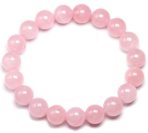 Rose Quartz bracelet all size, Color : Pink