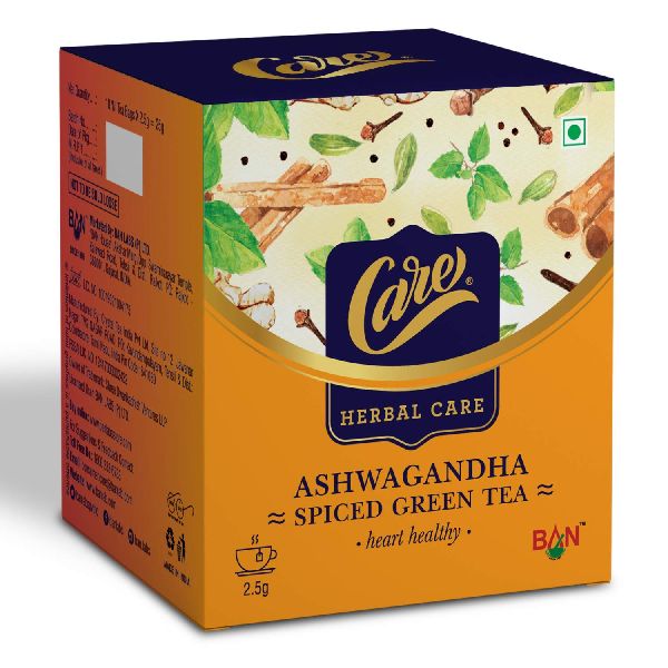 Ashwagandha Spiced Green tea, for Pack, Color : Yellow