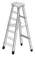 Aluminum Folding Flat Step Ladder