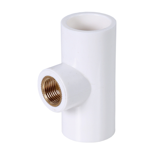 Round Coated UPVC Brass White Tee, for Pipe Fitting, Size : Standard