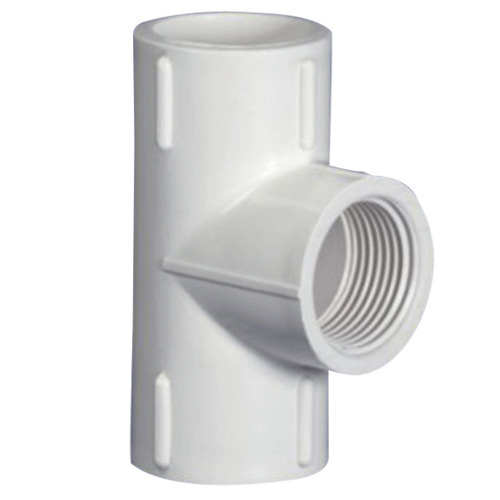Round Coated UPVC Threaded Tee, for Pipe Fitting, Size : Standard