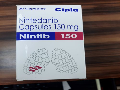 Nintib Nintedanib 150mg Capsules, Packaging Type : Box