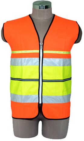 Polyester Reflective Safety Jacket, for Construction, Mining Works, Projects, Road, Size : Universal