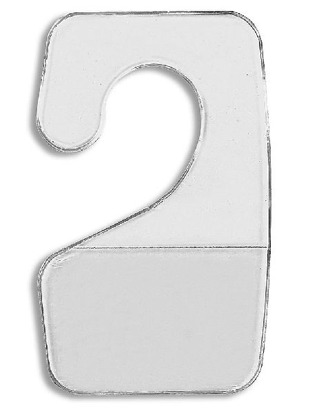 Plain PVC Hook Hang Tabs, Color : Transparent