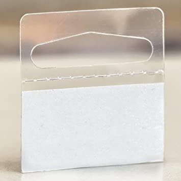 Plain PVC Slot Hang Tabs, Packaging Type : Plastic Packet