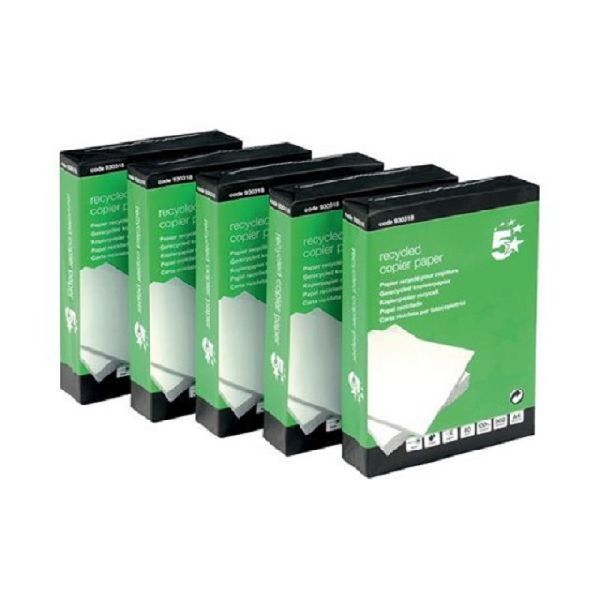 5 Star A4 Recycled Copier Paper, Size : 210x297mm, 8.5x11inch, 8.5x14inch