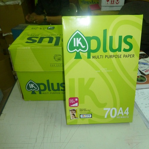 Ik plus copier paper, Size : 210x297mm, 8.5x11inch, 8.5x14inch