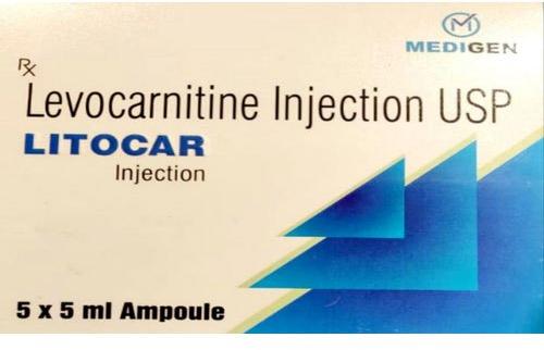 Levocarnitine Injection USP, Packaging Size : 5X5 ml Ampoule