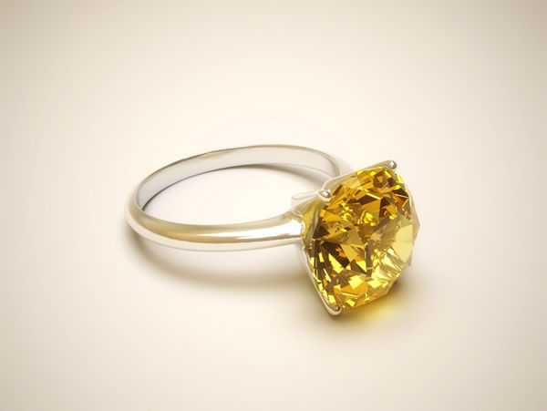 YELLOW SAPPHIRE NATURAL RING FOR UNISEX