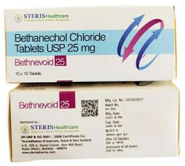 Bethanechol Chloride Tablets USP 25 Mg