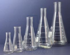 Plain Glass Conical Flask, Size : Standard