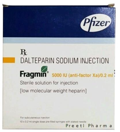 Dalteparin Sodium Injection, Packaging Size : 10X0.2 ml