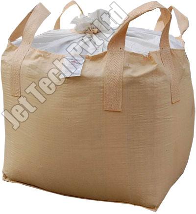 Fibc Fabric Circular Cross Corner Bag, for Packaging, Pattern : Plain