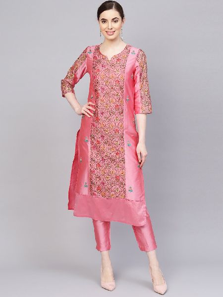 Embroidered kurti, Occasion : Casual Wear