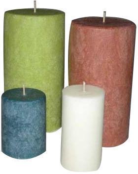Navniddhi International Palm Wax Candle, Color : White, green