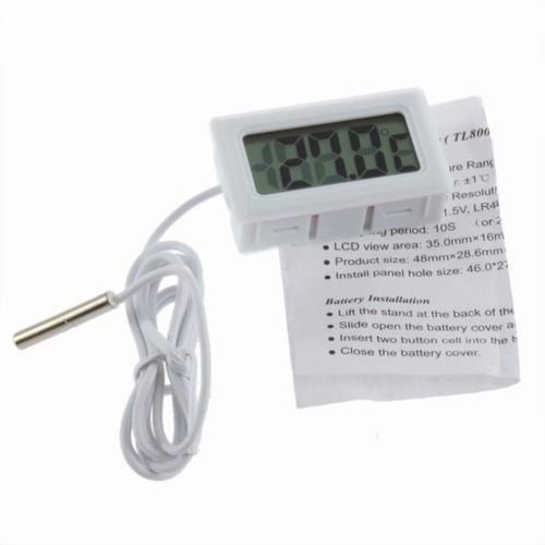 LCD Digital Thermometer, Color : White